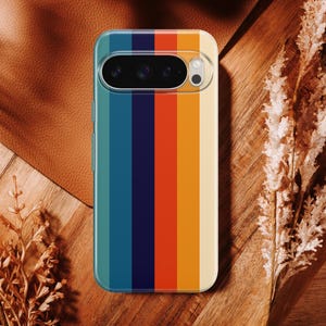 Cover per telefono retrò con strisce retrò anni '70 per Google Pixel 11 11 Pro 11 Pro XL 10A 10 Pro 10 Pro XL 9 Pro 9A 9 Pro XL 8Pro 8A 7A 7 Pro 6Pro immagine 14
