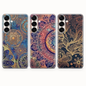 Mandala Phone Case Mandala Art Cover For Samsung S26 S26 Ultra S26 Plus S25 FE S25 Ultra S25 Edge S24 FE S23 FE S23 Ultra S21 A15 A16 A56 image 1
