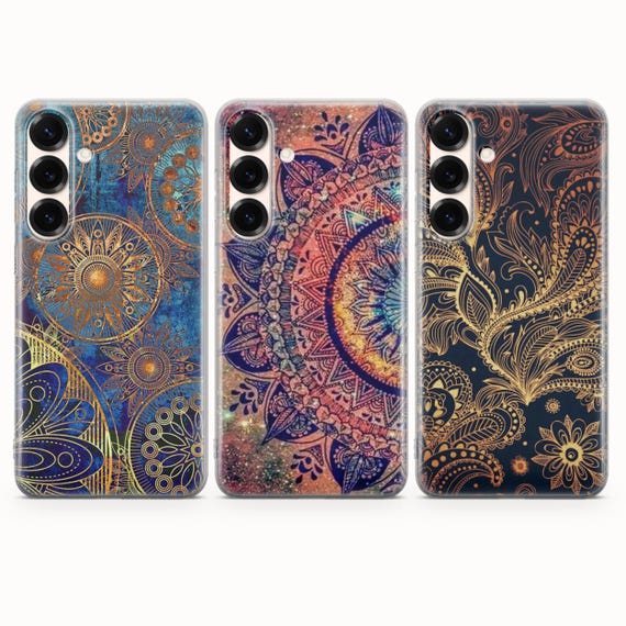 Mandala Phone Case Mandala Art Cover For Samsung S26 S26 Ultra S26 Plus S25 FE  S25 Ultra S25 Edge S24 FE S23 FE S23 Ultra S21 A15 A16 A56
