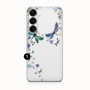 Dragonfly Phone Case Watercolor Dragonfly Art Cover For Samsung S26 S26 Ultra S25 FE S25 Edge S25 Ultra S24 FE S24 Ultra S23 FE S22 A16 A56 1
