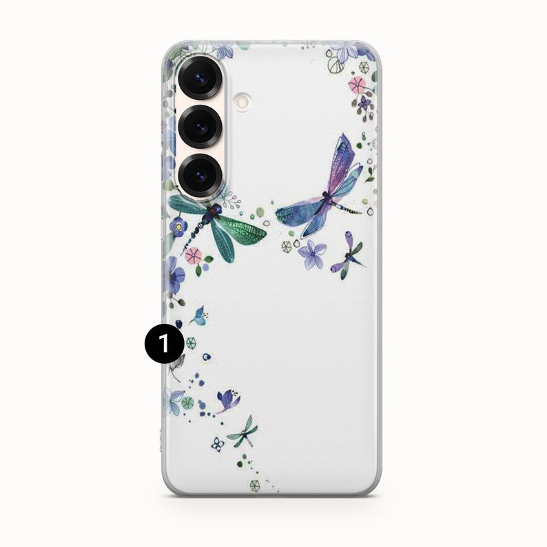 Dragonfly Phone Case Watercolor Dragonfly Art Cover For Samsung S26 S26 Ultra S25 FE S25 Edge S25 Ultra S24 FE S24 Ultra S23 FE S22 A16 A56 1