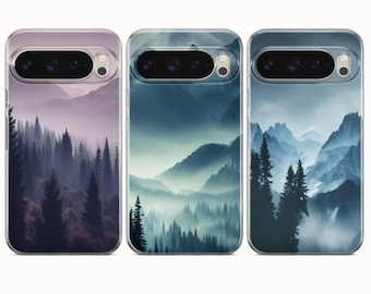 Mountain Nature Phone Case Abstract Mountains Cover For Google Pixel 10A 10Pro XL 9Pro 8A 7 Samsung S26 S25 S24 iPhone 17Pro 16e 16Pro 15 14