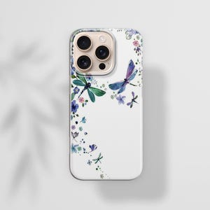 Funda para teléfono con diseño de libélula en acuarela para iPhone 17e, 17Air, 17Pro Max, 17Pro, 16e, 16Plus, 16Pro Max, 15, 15Plus, 15Pro, 14, 14Pro, 13 y 12. imagen 11