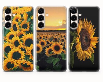 Sunflowers Phone Case Sunflower Art Cover For Samsung S26 S26 Ultra S25 FE S25 Ultra S25 Edge S24 FE S24 Ultra S23 S22 Plus S21 A15 A16 A56