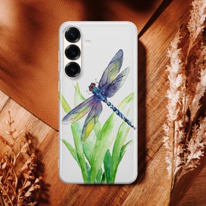 Dragonfly Phone Case Watercolor Dragonfly Art Cover For Samsung S26 S26 Ultra S25 FE S25 Edge S25 Ultra S24 FE S24 Ultra S23 FE S22 A16 A56 image 13