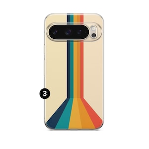 Cover per telefono retrò con strisce retrò anni '70 per Google Pixel 11 11 Pro 11 Pro XL 10A 10 Pro 10 Pro XL 9 Pro 9A 9 Pro XL 8Pro 8A 7A 7 Pro 6Pro 3