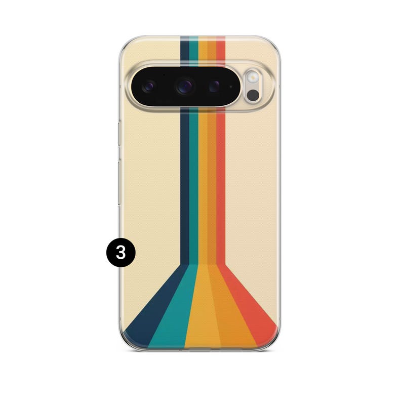 Cover per telefono retrò con strisce retrò anni '70 per Google Pixel 11 11 Pro 11 Pro XL 10A 10 Pro 10 Pro XL 9 Pro 9A 9 Pro XL 8Pro 8A 7A 7 Pro 6Pro 3
