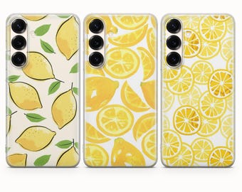 Lemon Phone Case Yellow Citrus Cover For Samsung Galaxy S26 S26 Plus S26 Ultra S25 S25 FE S25 Ultra S25 Edge S24 S24 FE S23 Ultra A16 A57