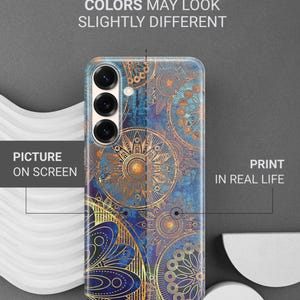 Mandala Phone Case Mandala Art Cover For Samsung S26 S26 Ultra S26 Plus S25 FE S25 Ultra S25 Edge S24 FE S23 FE S23 Ultra S21 A15 A16 A56 image 5