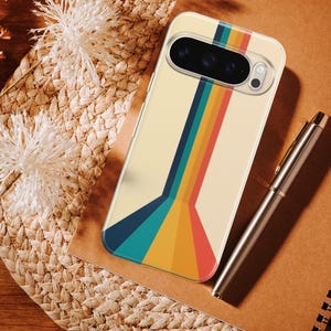 Cover per telefono retrò con strisce retrò anni '70 per Google Pixel 11 11 Pro 11 Pro XL 10A 10 Pro 10 Pro XL 9 Pro 9A 9 Pro XL 8Pro 8A 7A 7 Pro 6Pro immagine 13