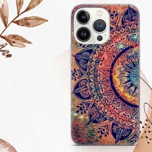 Mandala Phone Case Mandala Art Pattern Cover For iPhone 16e 16Pro Max 15 14 13 Samsung S25 S24 Ultra S23 A15 Google Pixel 9A 9Pro XL 8A 7A