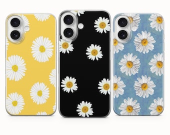 Daisy Flower Phone Case Daisies Cover For iPhone 17e 17Pro 16e 16Pro 15 14 13 Samsung S26 S25 S24 S23 A56 Google Pixel 10A 10Pro XL 9Pro 8A