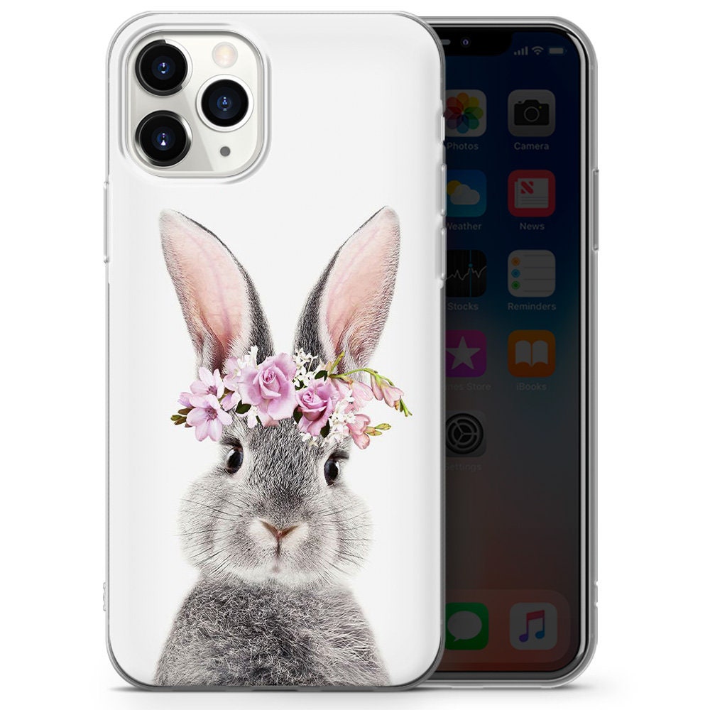 Rabbit Case Bunny Print Case iPhone 11 Case iPhone 12 Case Etsy
