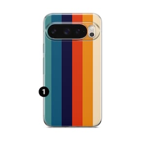Cover per telefono retrò con strisce retrò anni '70 per Google Pixel 11 11 Pro 11 Pro XL 10A 10 Pro 10 Pro XL 9 Pro 9A 9 Pro XL 8Pro 8A 7A 7 Pro 6Pro 1