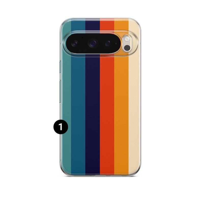 Cover per telefono retrò con strisce retrò anni '70 per Google Pixel 11 11 Pro 11 Pro XL 10A 10 Pro 10 Pro XL 9 Pro 9A 9 Pro XL 8Pro 8A 7A 7 Pro 6Pro 1