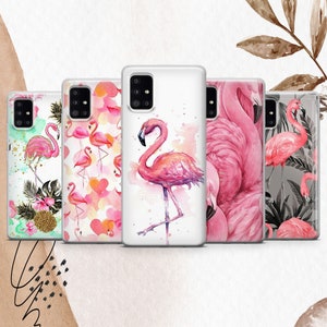 Flamingo Telefon Fall rosa Flamingo Kunst Abdeckung für Samsung S25 S25 Ultra S25 Rand S24 S24 FE S24 Ultra S23 FE S23 Ultra S22 S21 FE A15 A16 A56