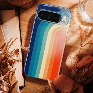 Cover per telefono retrò con strisce retrò anni '70 per Google Pixel 11 11 Pro 11 Pro XL 10A 10 Pro 10 Pro XL 9 Pro 9A 9 Pro XL 8Pro 8A 7A 7 Pro 6Pro immagine 15