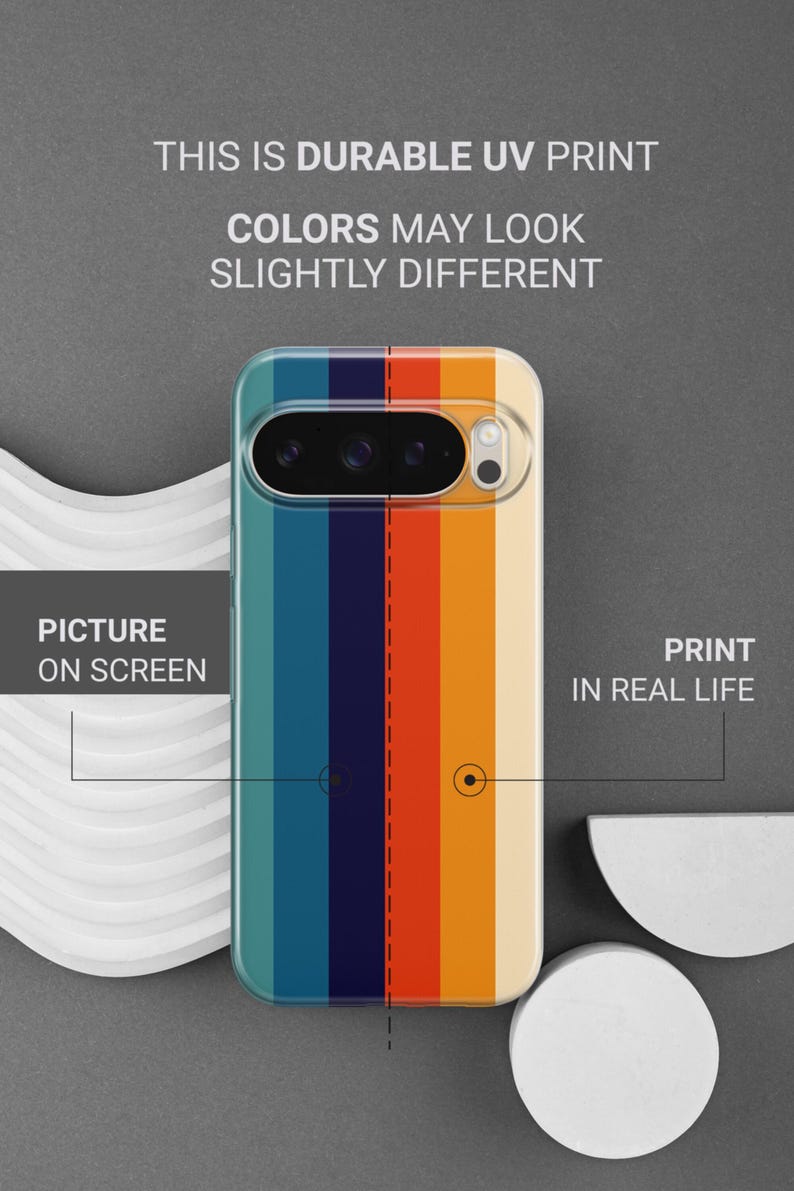 Cover per telefono retrò con strisce retrò anni '70 per Google Pixel 11 11 Pro 11 Pro XL 10A 10 Pro 10 Pro XL 9 Pro 9A 9 Pro XL 8Pro 8A 7A 7 Pro 6Pro immagine 7