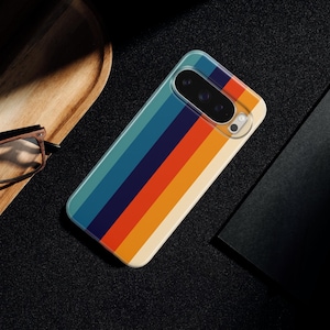 Cover per telefono retrò con strisce retrò anni '70 per Google Pixel 11 11 Pro 11 Pro XL 10A 10 Pro 10 Pro XL 9 Pro 9A 9 Pro XL 8Pro 8A 7A 7 Pro 6Pro immagine 10
