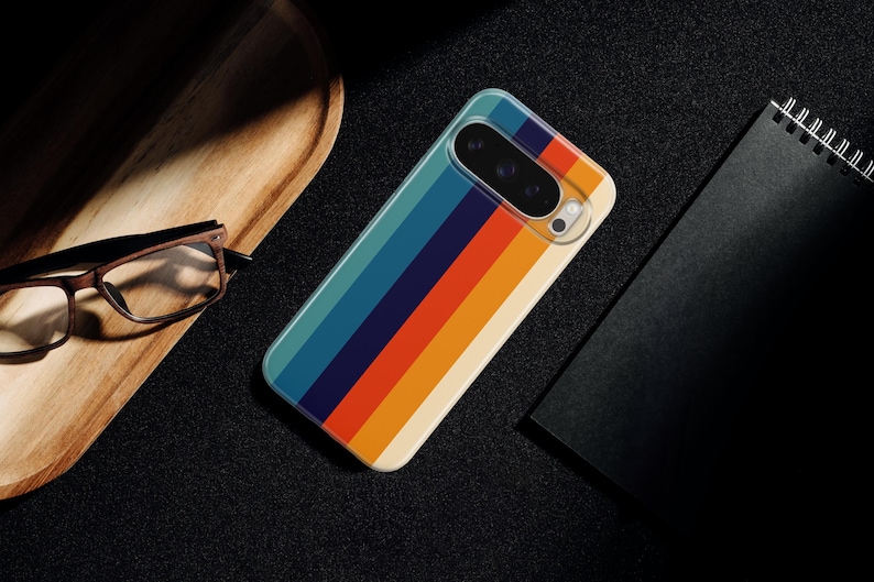 Cover per telefono retrò con strisce retrò anni '70 per Google Pixel 11 11 Pro 11 Pro XL 10A 10 Pro 10 Pro XL 9 Pro 9A 9 Pro XL 8Pro 8A 7A 7 Pro 6Pro immagine 10