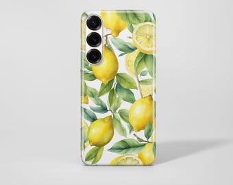 Lemon Phone Case Yellow Lemon Citrus Fruit Cover For Samsung Galaxy S26 Plus S26 Ultra S25 FE S25 Ultra S25 Edge S24 Ultra S24 S23 S22 A56