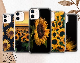 Sunflowers Phone Case Floral Cover For iPhone 15 15Pro 14Pro 14 13Pro 13 12 11 Samsung S24 S23 S21 FE S22 Google Pixel 8A 8Pro 8 7A 7Pro 7 6