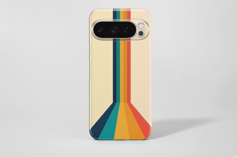 Cover per telefono retrò con strisce retrò anni '70 per Google Pixel 11 11 Pro 11 Pro XL 10A 10 Pro 10 Pro XL 9 Pro 9A 9 Pro XL 8Pro 8A 7A 7 Pro 6Pro immagine 9