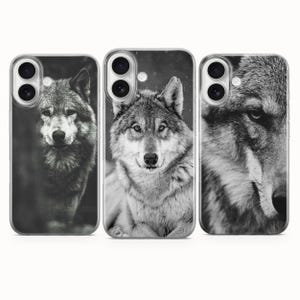 Cover per telefono con lupo, custodia con lupo della foresta per iPhone 17e 17Pro Max 16e 16Pro 15 15Pro 15Pro Max 14 14Pro 13 13Pro 13Pro Max 12 12Pro 12Pro Max 11Pro