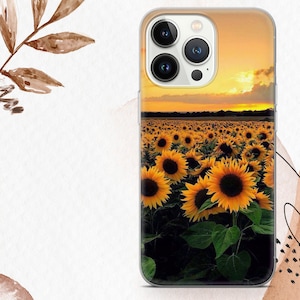 Sunflowers Phone Case Floral Cover For iPhone 16e 16Pro Max 15 14 Samsung S25 Edge S24 Ultra S23 FE A15 Google Pixel 9A 9Pro XL 8Pro 7A 8A