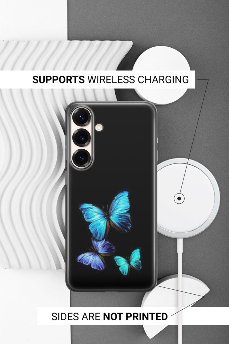 Butterfly Phone Case Butterflies Cover For Samsung S26 S26 Ultra S26 Plus S25 FE S25 Ultra S25 Edge S24 Ultra S24 FE S23 FE S23 S22 A16 A56 image 6