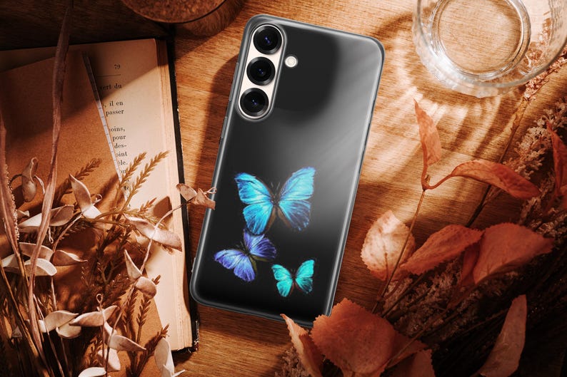 Butterfly Phone Case Butterflies Cover For Samsung S26 S26 Ultra S26 Plus S25 FE S25 Ultra S25 Edge S24 Ultra S24 FE S23 FE S23 S22 A16 A56 image 12