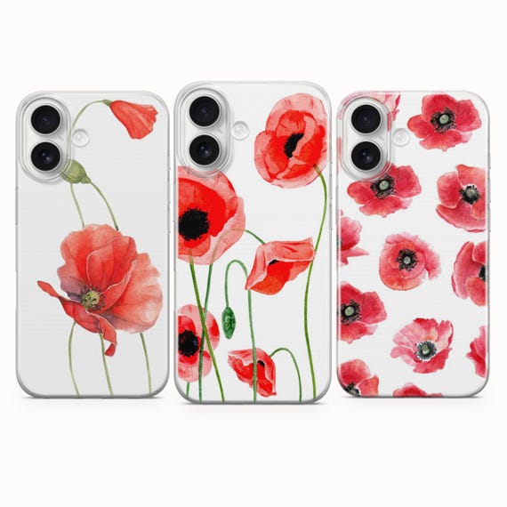 Poppy Phone Case Poppies Cover For iPhone 17e 17Pro 16e 16Pro 15 14 13 Google Pixel 10A 10Pro XL 9A 8A 7 Samsung Galaxy S26 S25 S24 S23 A16 Poppy Phone Case Poppies Cover For iPhone 17e 17Pro 16e 16Pro 15 14 13 Google Pixel 10A 10Pro XL 9A 8A 7 Samsung Galaxy S26 S25 S24 S23 A16
