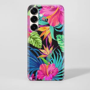Tropical Flowers Phone Case Hibiscus Cover For Samsung Galaxy S26 Plus S26 Ultra S25 FE S25 Edge S25 Plus S24 Ultra S23 S22 S21 A15 A16 A56