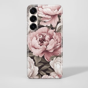 Peony Flower Phone Case Floral Cover For Samsung Galaxy S26 S26 Ultra S26 Plus S25 S25 FE S25 Ultra S25 Edge S24 FE S24 Ultra S23 FE A16 A56
