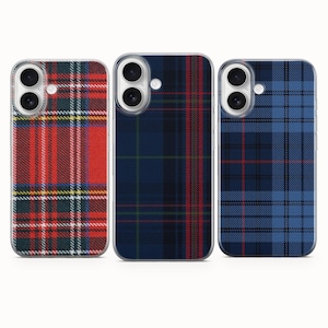 Plaid Phone Case Tartan Fabric Print Cover For iPhone 17e 17Pro 16e 16Pro 15 14 13 Samsung S26 S25 S24 S23 Google Pixel 10A 10Pro XL 9A 8A