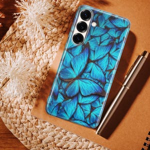 Butterfly Phone Case Butterflies Cover For Samsung S26 S26 Ultra S26 Plus S25 FE S25 Ultra S25 Edge S24 Ultra S24 FE S23 FE S23 S22 A16 A56 image 13