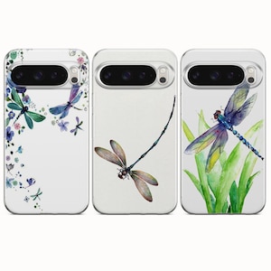 Cover per telefono con libellula, acquerello, con grafica di libellula, per Google Pixel 11 11Pro 11Pro XL10 10A 10Pro 10Pro XL 9 9A 9Pro 9Pro XL 8A 8Pro 8 7A