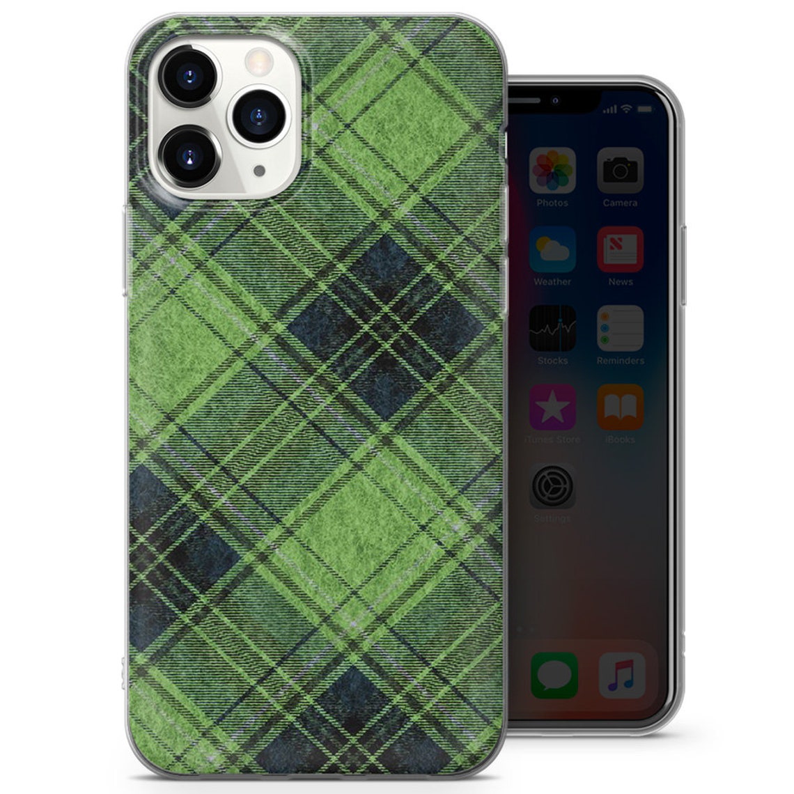 Tartan Case Flannel Case iPhone 11 Case iPhone 12 Case iPhone Etsy
