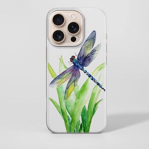 Funda para teléfono con diseño de libélula en acuarela para iPhone 17e, 17Air, 17Pro Max, 17Pro, 16e, 16Plus, 16Pro Max, 15, 15Plus, 15Pro, 14, 14Pro, 13 y 12. imagen 12