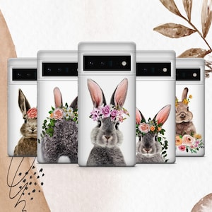 Kaninchen-Handyhülle Bunny Art-Abdeckung für Google Pixel 9 9A 9Pro 9Pro XL 8A 8Pro 8 7A 7Pro 7 6Pro 6A 6 XL 5A 4A 4XL 4 3A XL 3A 3XL 3 2XL 2