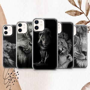 Lion Phone Case Lion Art Cover For iPhone 17Air 17Pro 16e 16Pro Max 15 14 Samsung S25 Edge S24 Ultra S23 A16 Google Pixel 10Pro XL 9A 9Pro 8