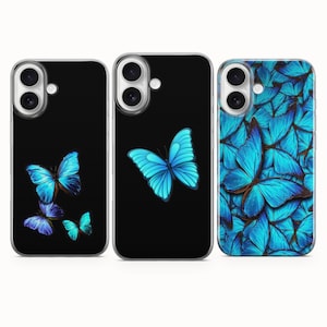 Butterfly Phone Case Butterflies Art Cover For iPhone 17e 17Pro Max 16e 16Pro 15 14 Samsung S26 S25 S24 S23 Google Pixel 10A 10Pro XL 9A 8A