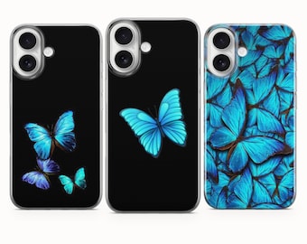 Butterfly Phone Case Butterflies Art Cover For iPhone 17e 17Pro Max 16e 16Pro 15 14 Samsung S26 S25 S24 S23 Google Pixel 10A 10Pro XL 9A 8A