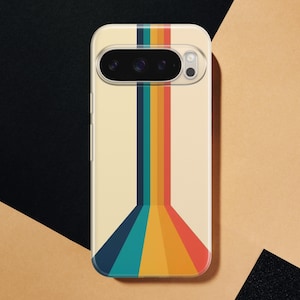 Cover per telefono retrò con strisce retrò anni '70 per Google Pixel 11 11 Pro 11 Pro XL 10A 10 Pro 10 Pro XL 9 Pro 9A 9 Pro XL 8Pro 8A 7A 7 Pro 6Pro immagine 12