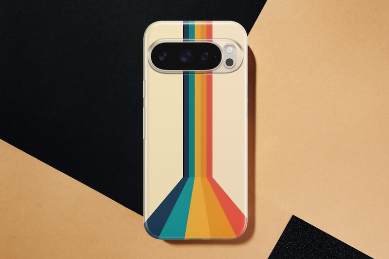Cover per telefono retrò con strisce retrò anni '70 per Google Pixel 11 11 Pro 11 Pro XL 10A 10 Pro 10 Pro XL 9 Pro 9A 9 Pro XL 8Pro 8A 7A 7 Pro 6Pro immagine 12