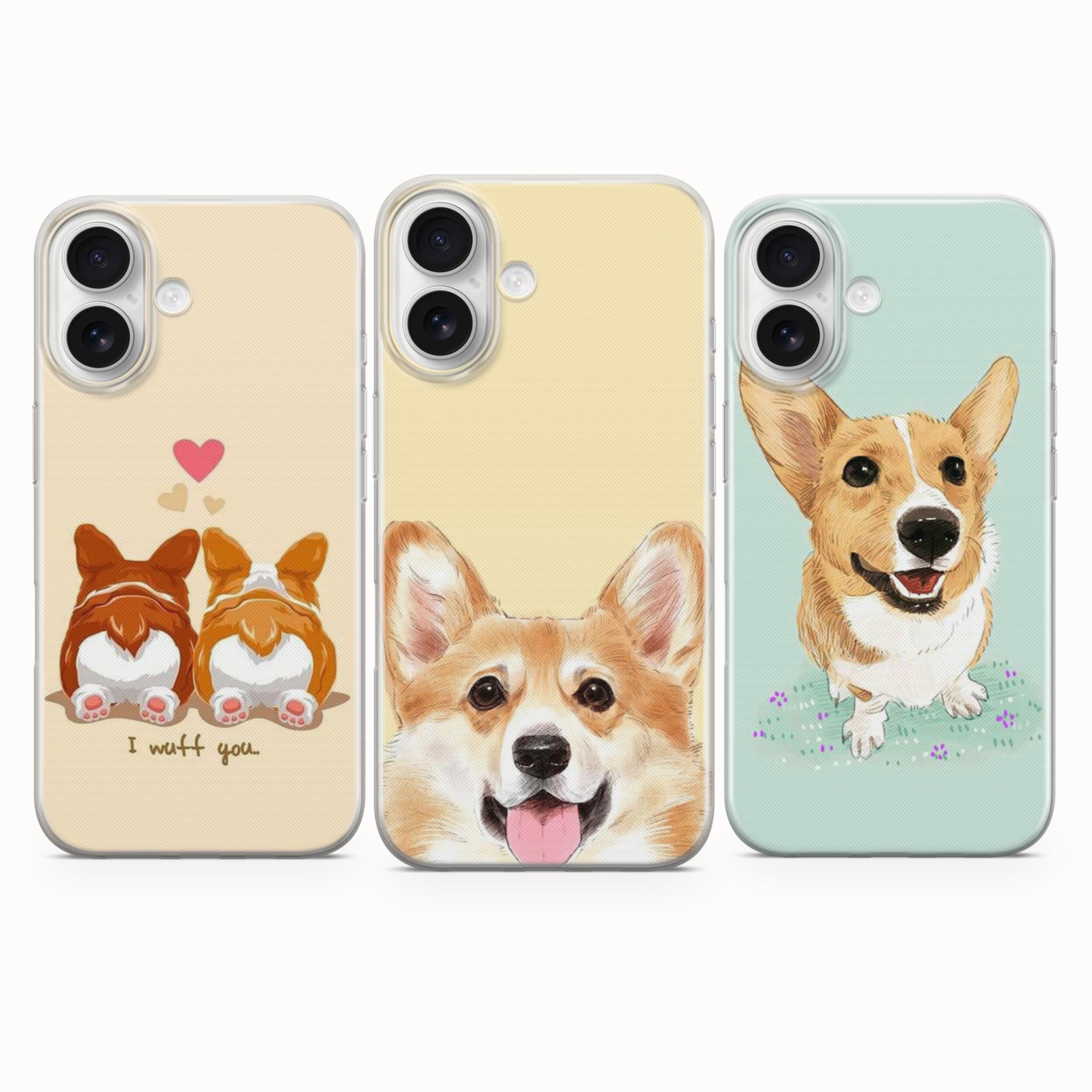 コーギーのスマホケース かわいいコーギーの子犬カバー iPhone 17e