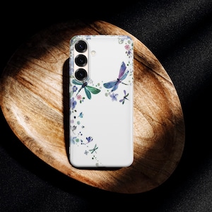 Dragonfly Phone Case Watercolor Dragonfly Art Cover For Samsung S26 S26 Ultra S25 FE S25 Edge S25 Ultra S24 FE S24 Ultra S23 FE S22 A16 A56 image 14