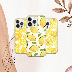 Coque de téléphone citron jaune citron housse pour iPhone 16e 16Pro Max 15 14 13 Google Pixel 9A 9Pro XL 8A 7A Samsung Galaxy S25 S24 Ultra S23 A15 A56