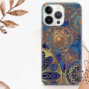 Mandala Phone Case Mandala Art Pattern Cover For iPhone 16e 16Pro Max 15 14 13 Samsung S25 S24 Ultra S23 A15 Google Pixel 9A 9Pro XL 8A 7A