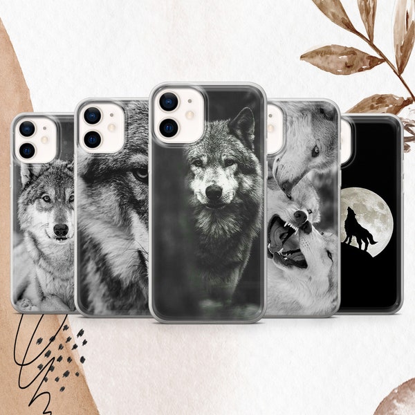 Wolf Phone Case Wolf Cover For iPhone 15 15Pro 15Plus 14 Pro 13 Pro Max 12 11 Samsung S24 S23 S21 S22 Google Pixel 8 8A 8Pro 7 7A 7Pro 6A 6